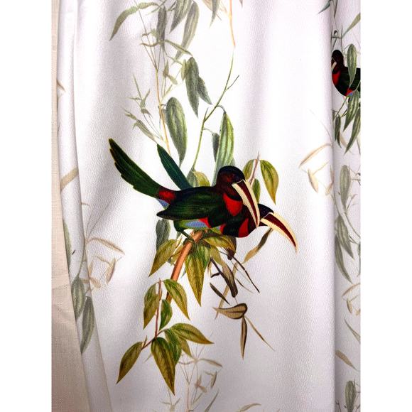 *New* TED BAKER Sheath Dress Womens 10 Tropical Bird Print Wedding Garden Party - Picture 11 of 16